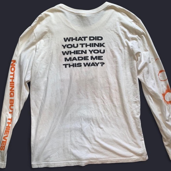 Nothing But Thieves White Long Sleeve “Forever & Ever More” Tour Shirt - Picture 2 of 6